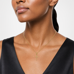 14K D/C and Polished Cross Charm - Model Shot