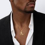 14K VIRGO Zodiac Charm - Model Shot