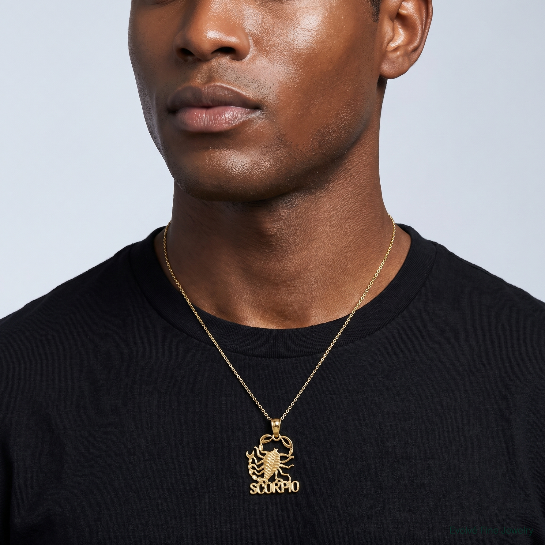 14K SCORPIO Zodiac Charm - Model Shot