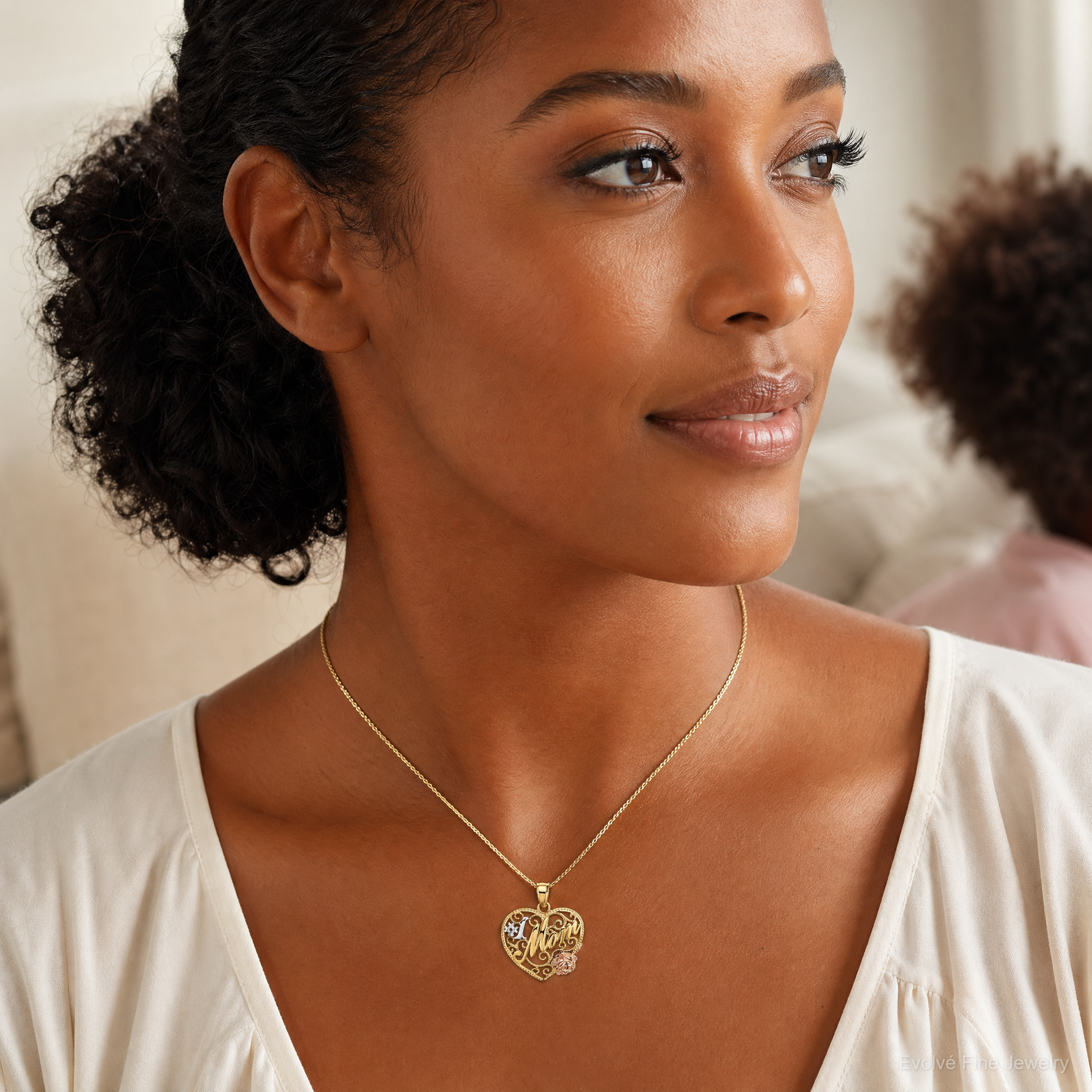 14k Two-tone w/White Rhodium 