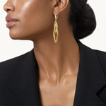 Leslie's 14K Polished Diamond Shaped Dangle Earrings - Model Shot