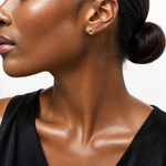 Leslie's 14K Polished Circle Post Earrings - Model Shot