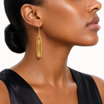 Leslie's 14K Polished Dangle Leverback Earrings - Model Shot
