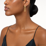Leslie's 14K Polished Link Dangle Post Earrings - Model Shot