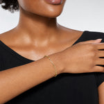 Leslie's 14K Polished Fancy Link with 1in ext Bracelet - Model Shot