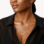 Leslie's 14k Polished Open Teardrop Pendant - Model Shot