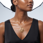 Leslie's 14K Polished Hollow Fancy Pendant - Model Shot
