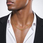 Leslie's 14K Polished Graduated Fancy Link Necklace - Model Shot