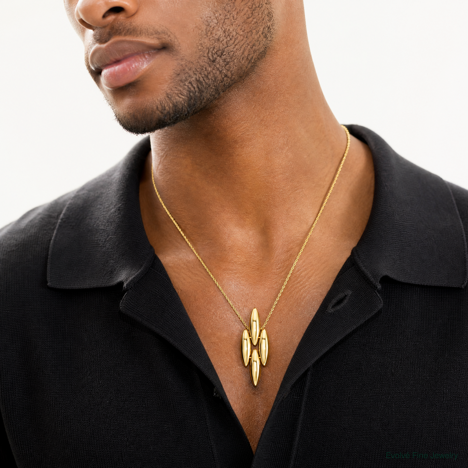 Leslie's 14K Polished Fancy Pendant - Model Shot
