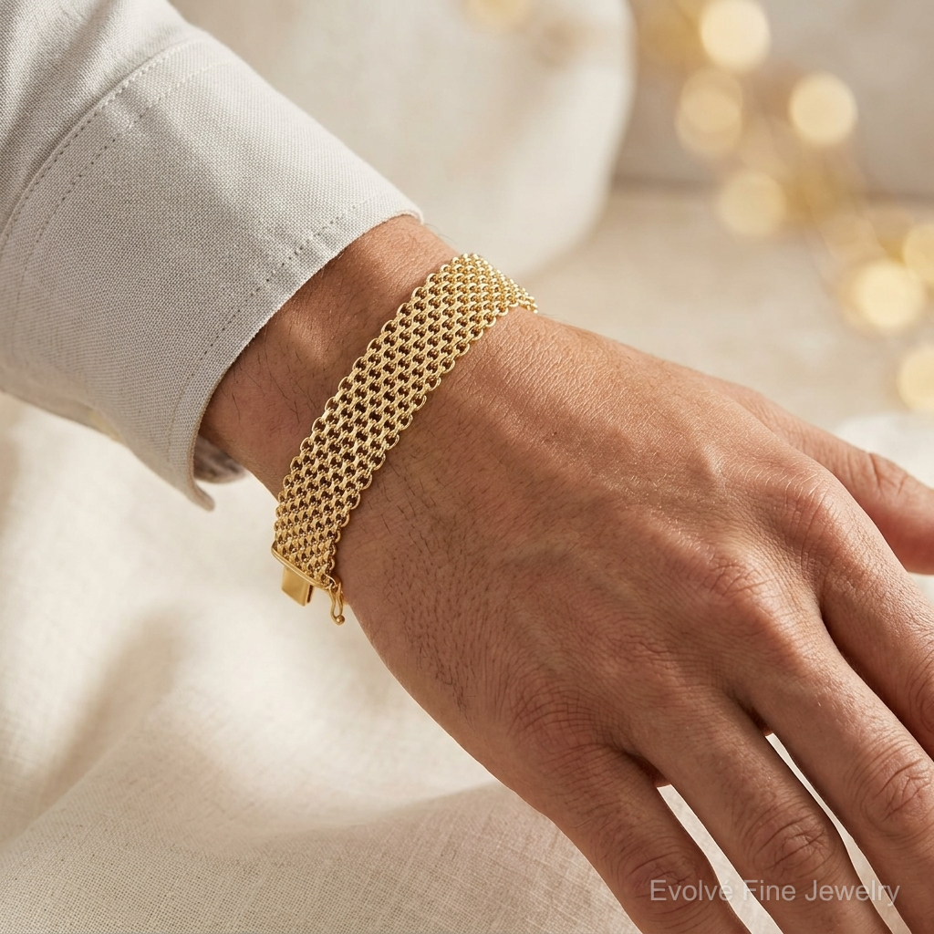 Leslie's 14K Polished Bracelet - Model Shot