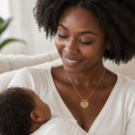 14k Break-apart BIG SIS-MOM-LIL SIS Charm - Model Shot