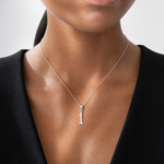 14kw Polished Number 1 Pendant - Model Shot