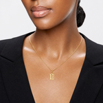 14k Polished Number 10 Pendant - Model Shot