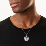 Sterling Silver Sand Dollar Charm - Model Shot
