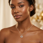 Sterling Silver Crown Charm - Model Shot