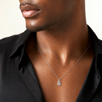 Sterling Silver Love Charm - Model Shot