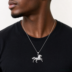 Sterling Silver Horse Charm - Model Shot