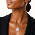 Sterling Silver Rhodium-plated I'll Never stop loving you Charm - Model Shot