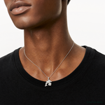 Sterling Silver Dolphin Pendant - Model Shot