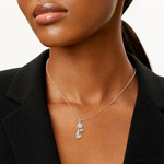 Sterling Silver Cheerleader Charm - Model Shot