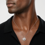 Sterling Silver Pumpkin Charm - Model Shot