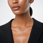 Sterling Silver 2.75mm Diamond-cut Rope Chain w/2in ext. - Model Shot