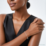 Sterling Silver Rhodium-plated 2.0mm D/C Forzantine Chain - Model Shot