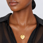 Sterling Silver Gold-tone Forever In My Heart Ash Holder Heart Locket - Model Shot