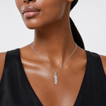 Sterling Silver Rhodium-plated Diamond-cut 