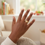 14k Childs Signet Ring - Model Shot