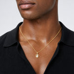 14k Opal and Diamond Heart Pendant - Model Shot