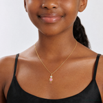 14k October Boy Birthstone Charm - Model Shot