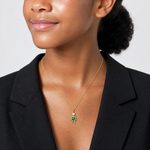 14k December Girl Birthstone Charm - Model Shot