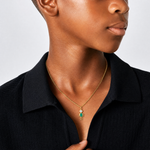 14k December Boy Birthstone Charm - Model Shot