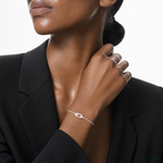 Sterling Silver Rhodium-plated Enamel Medical Jewelry Bracelet - Model Shot