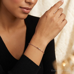 14k Rose Gold 1.75mm D/C Rope with Lobster Clasp Chain - Model Shot