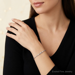 14k White Gold 1.75mm D/C Rope with Lobster Clasp Chain - Model Shot