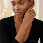 14k Tri-Color 4mm D/C Rope Chain - Model Shot