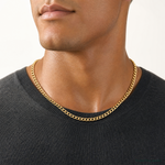 10k 5.25mm Semi-Solid Curb Link Chain - Model Shot