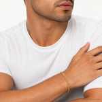 10k 2.8mm Semi-Solid Rope Chain - Model Shot