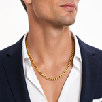 10k 11mm Semi-Solid Miami Cuban Chain - Model Shot