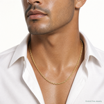 10k 5.4mm Semi-Solid Rope Chain - Model Shot