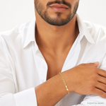 10k 5.4mm Semi-Solid Rope Chain - Model Shot