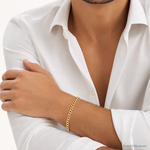 10k 5.25mm Semi-Solid Miami Cuban Chain - Model Shot