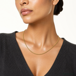 10k 3.5mm Semi-Solid Rope Chain - Model Shot
