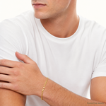 10k 3.5mm Semi-Solid Rope Chain - Model Shot
