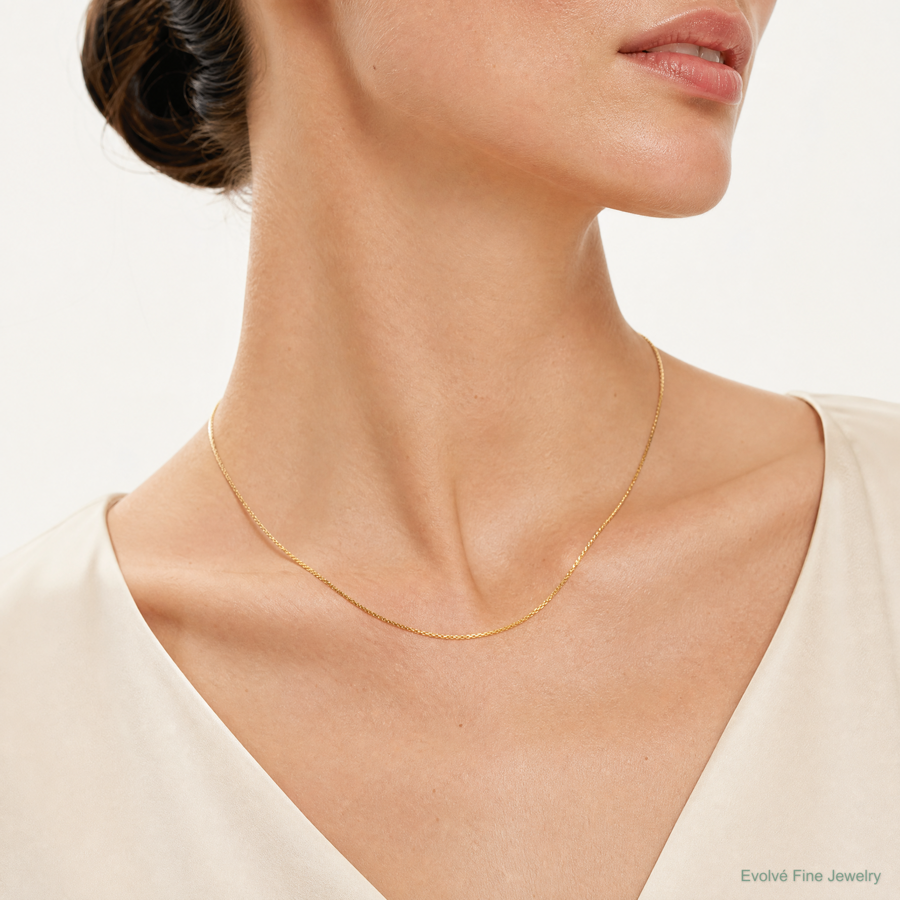 10k .90mm Box Chain - Model Shot