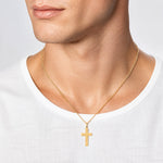 10k Cross Charm - Model Shot