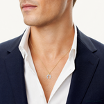 10k Small CZ Horseshoe Charm - Model Shot