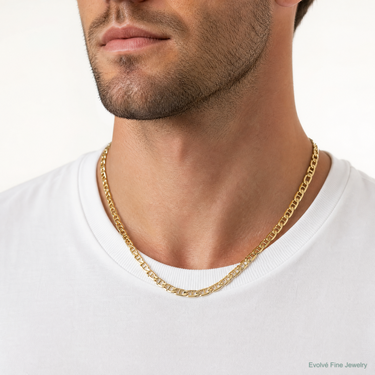 10K 6.25mm Concave Anchor Chain - Model Shot